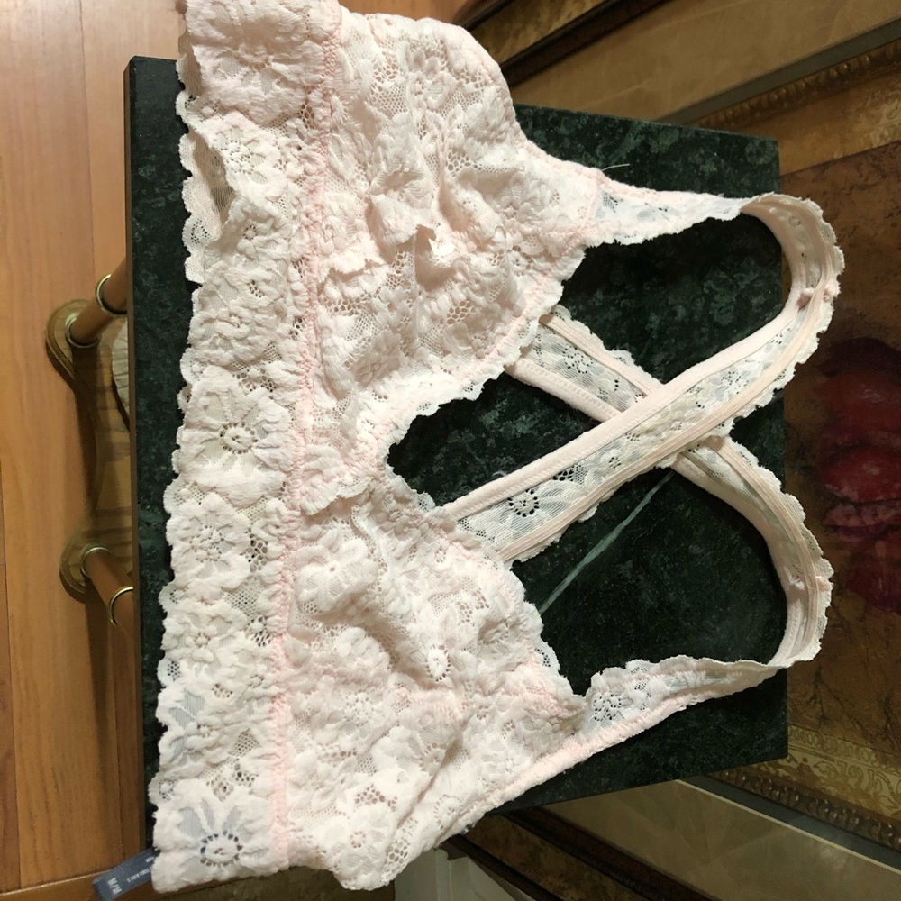 Aerie Lacey CrossBack pink Bralette